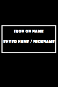 IRON ON NAME FOR YOUR TOP