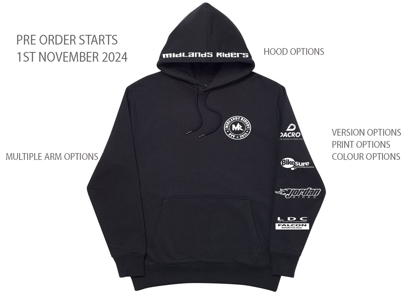 The Midlands Riders 2025 Tops Will Be Live To Pre Order …..